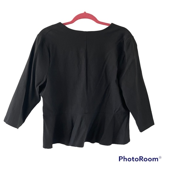 DOTS Black Peplum Blazer - Picture 2 of 2